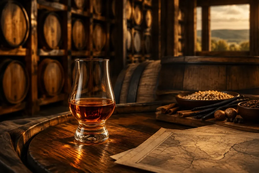 Unbranded bourbon editorial scene for Bourbon Review: EAGLE RARE 17 YEAR-OLD